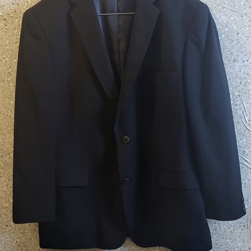 Pierre Laurant, Men Black Suit, High Tech Fabric 150's, Business,Party, 44R/38W‎